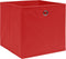 vidaXL - Opbergboxen - 10 - st - 28x28x28 - cm - nonwoven - stof - rood