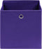 vidaXL - Opbergboxen - 10 - st - 28x28x28 - cm - nonwoven - stof - paars