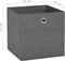 vidaXL - Opbergboxen - 10 - st - 28x28x28 - cm - nonwoven - stof - grijs