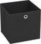 vidaXL - Opbergboxen - 10 - st - 28x28x28 - cm - nonwoven - stof - zwart
