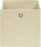 vidaXL - Opbergboxen - 10 - st - 28x28x28 - cm - nonwoven - stof - crèmekleurig