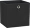 vidaXL - Opbergboxen - 10 - st - 28x28x28 - cm - nonwoven - stof - zwart