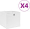 vidaXL - Opbergboxen - 10 - st - 28x28x28 - cm - nonwoven - stof - crèmekleurig