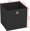 vidaXL - Opbergboxen - 10 - st - 32x32x32 - cm - nonwoven - stof - zwart