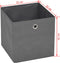 vidaXL - Opbergboxen - 10 - st - 32x32x32 - cm - nonwoven - stof - grijs