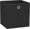 vidaXL - Opbergboxen - 10 - st - 32x32x32 - cm - nonwoven - stof - zwart