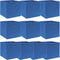 vidaXL - Opbergboxen - 10 - st - 32x32x32 - cm - stof - blauw