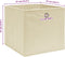 vidaXL - Opbergboxen - 10 - st - 32x32x32 - cm - stof - crèmekleurig