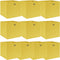 vidaXL - Opbergboxen - 10 - st - 32x32x32 - cm - stof - geel