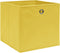 vidaXL - Opbergboxen - 10 - st - 32x32x32 - cm - stof - geel