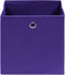 vidaXL - Opbergboxen - 10 - st - 32x32x32 - cm - stof - paars