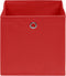vidaXL - Opbergboxen - 10 - st - 32x32x32 - cm - stof - rood