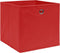 vidaXL - Opbergboxen - 10 - st - 32x32x32 - cm - stof - rood