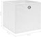vidaXL - Opbergboxen - 10 - st - 32x32x32 - cm - stof - wit