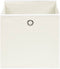 vidaXL - Opbergboxen - 10 - st - 32x32x32 - cm - stof - wit
