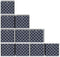 vidaXL - Opbergboxen - 10 - st - inklapbaar - 32x32x32 - cm - ongeweven - stof - blauw
