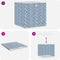 vidaXL - Opbergboxen - 10 - st - inklapbaar - 32x32x32 - cm - ongeweven - stof - blauw
