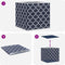 vidaXL - Opbergboxen - 10 - st - inklapbaar - 32x32x32 - cm - ongeweven - stof - blauw
