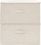 vidaXL - Opbergboxen - 2 - st - 43x34x23 - cm - stof - crèmekleurig