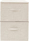 vidaXL - Opbergboxen - 2 - st - 43x34x23 - cm - stof - crèmekleurig