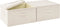 vidaXL - Opbergboxen - 2 - st - 43x34x23 - cm - stof - crèmekleurig