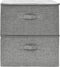 vidaXL - Opbergboxen - 2 - st - 43x34x23 - cm - stof - grijs