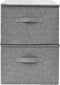 vidaXL - Opbergboxen - 2 - st - 43x34x23 - cm - stof - grijs