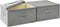 vidaXL - Opbergboxen - 2 - st - 43x34x23 - cm - stof - grijs