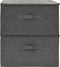 vidaXL - Opbergboxen - 2 - st - 43x34x23 - cm - stof - antracietkleurig