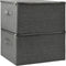 vidaXL - Opbergboxen - 2 - st - 43x34x23 - cm - stof - antracietkleurig