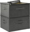 vidaXL - Opbergboxen - 2 - st - 43x34x23 - cm - stof - antracietkleurig
