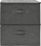 vidaXL - Opbergboxen - 2 - st - 43x34x23 - cm - stof - antracietkleurig