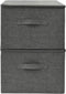 vidaXL - Opbergboxen - 2 - st - 43x34x23 - cm - stof - antracietkleurig