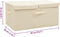 vidaXL - Opbergboxen - 2 - st - 50x30x25 - cm - stof - crèmekleurig