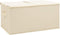 vidaXL - Opbergboxen - 2 - st - 50x30x25 - cm - stof - crèmekleurig