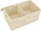vidaXL - Opbergboxen - 2 - st - 50x30x25 - cm - stof - crèmekleurig