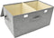 vidaXL - Opbergboxen - 2 - st - 50x30x25 - cm - stof - grijs