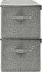vidaXL - Opbergboxen - 2 - st - 50x30x25 - cm - stof - grijs