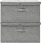 vidaXL - Opbergboxen - 2 - st - 50x30x25 - cm - stof - grijs