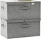 vidaXL - Opbergboxen - 2 - st - 50x30x25 - cm - stof - grijs