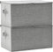 vidaXL - Opbergboxen - 2 - st - 50x30x25 - cm - stof - grijs