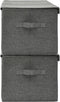 vidaXL - Opbergboxen - 2 - st - 50x30x25 - cm - stof - antracietkleurig