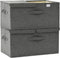 vidaXL - Opbergboxen - 2 - st - 50x30x25 - cm - stof - antracietkleurig