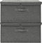 vidaXL - Opbergboxen - 2 - st - 50x30x25 - cm - stof - antracietkleurig