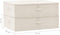 vidaXL - Opbergboxen - 2 - st - 70x40x18 - cm - stof - crèmekleurig