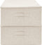 vidaXL - Opbergboxen - 2 - st - 70x40x18 - cm - stof - crèmekleurig