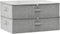 vidaXL - Opbergboxen - 2 - st - 70x40x18 - cm - stof - grijs