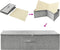 vidaXL - Opbergboxen - 2 - st - 70x40x18 - cm - stof - grijs