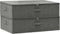 vidaXL - Opbergboxen - 2 - st - 70x40x18 - cm - stof - antracietkleurig