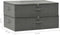 vidaXL - Opbergboxen - 2 - st - 70x40x18 - cm - stof - antracietkleurig